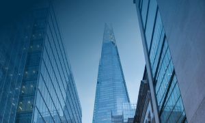 Blue skyscrapers